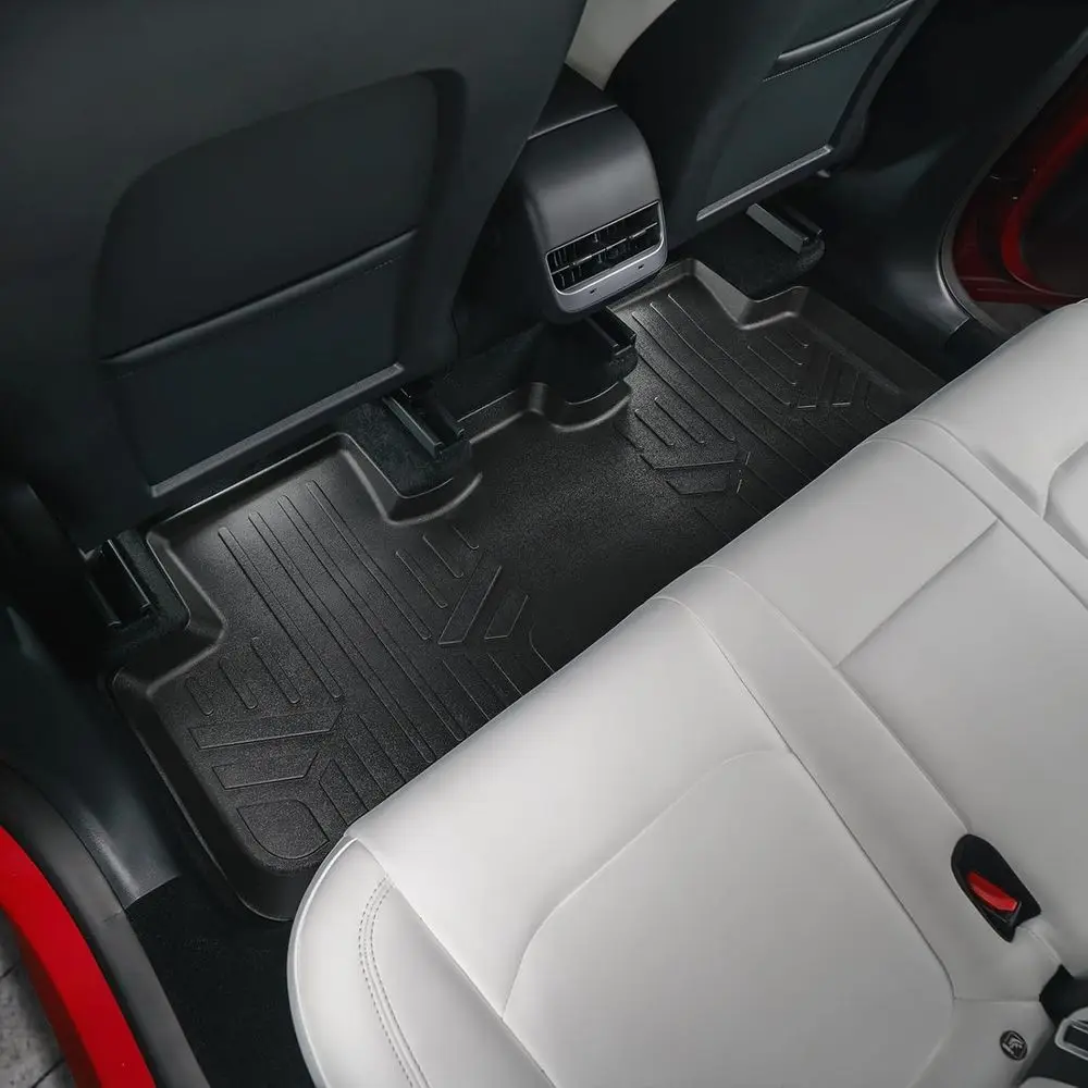 All Weather Custom Fit 2 Rows Floor Mat Liner Set Compatible with 2020-2025 Tesla Model Y