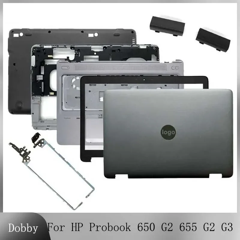 

New For HP Probook 650 G2 G3 655 G2 G3 Laptop LCD Back Cover Front Bezel Palmrest Cover Bottom Case Hinges 840724-001 840726-001