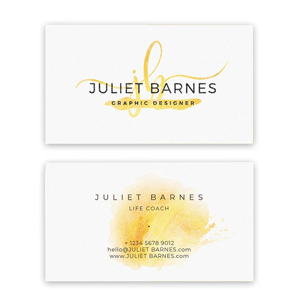 500pcs Custom Business Card Double Side Print Wedding Party Greeting Cards 300gsm Personalize Own Logo For Envelope Letters