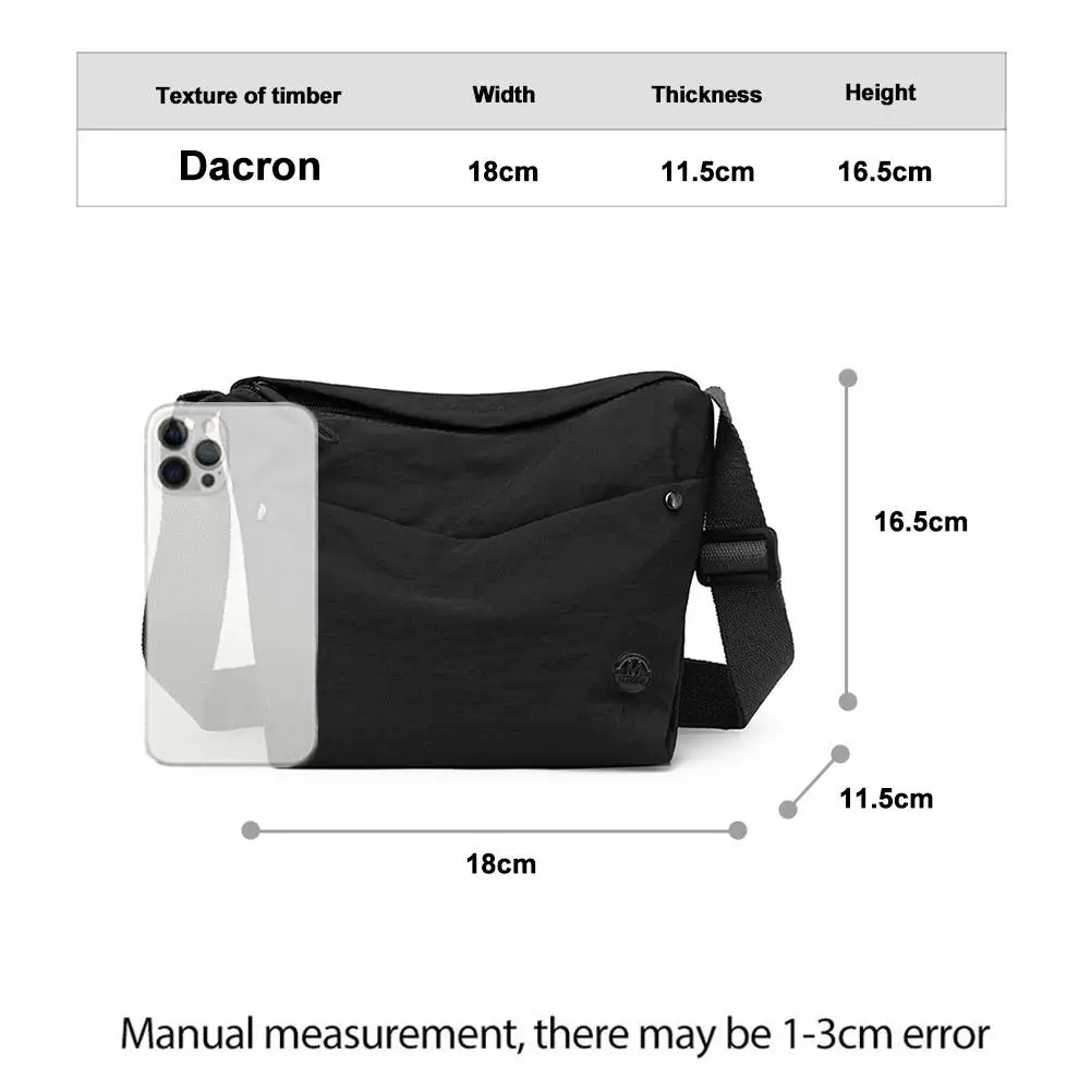 Leichte Umhängetasche, breiter Komfort-Schultergurt, atmungsaktiv, lässig, Umhängetasche für Outdoor-Reisen, Einkaufen, modisch, unverzichtbar