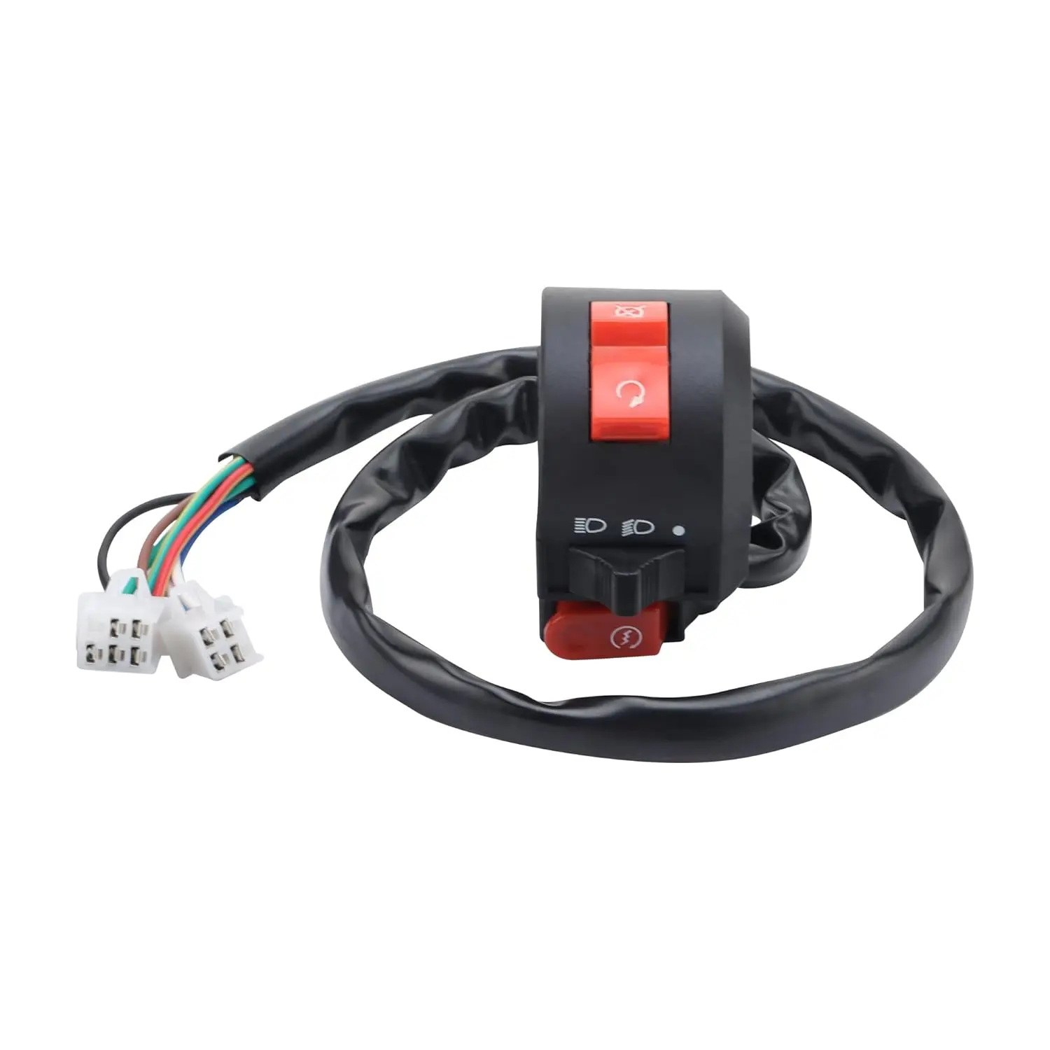 5+4 Pin 9 Wire 3 Function Left Starter Kill Light Switch Assembly 50cc 70cc 90cc 110 cc 125cc 150cc ATVs Quad Motorcycles Bike