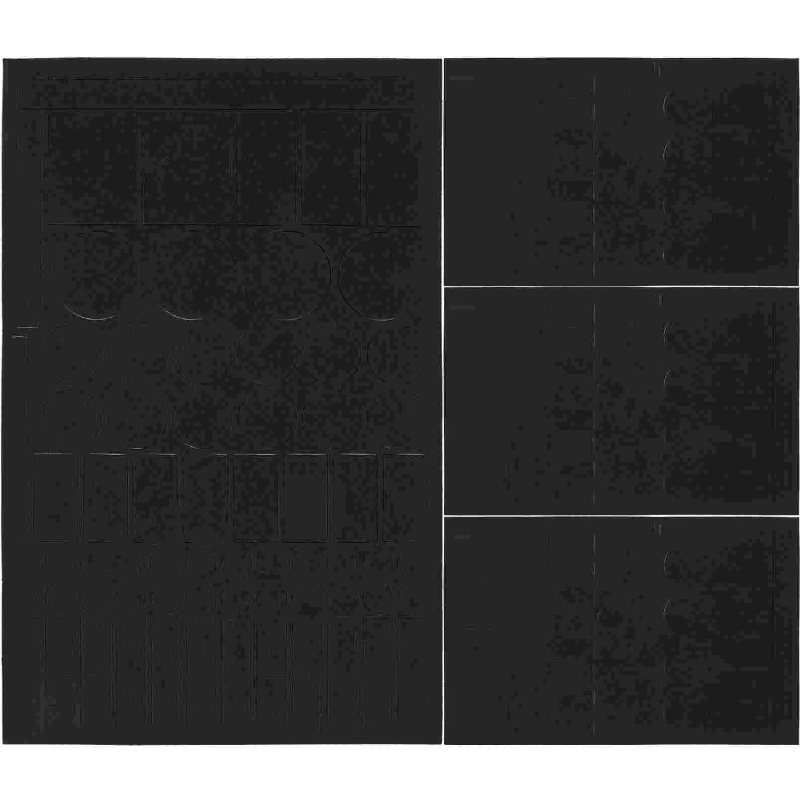 4 Sheets Blackout Sticker LED Stickers for Windows Convenient Light Waterproof Blocking Dimming Eva