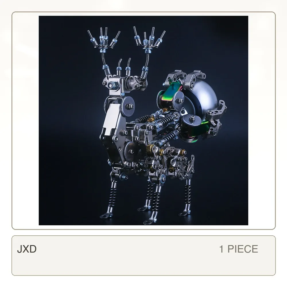 Deer bluetooth USB audio handmade toys metal high-quality diy decoration training patience Model Building Kit Collectible
