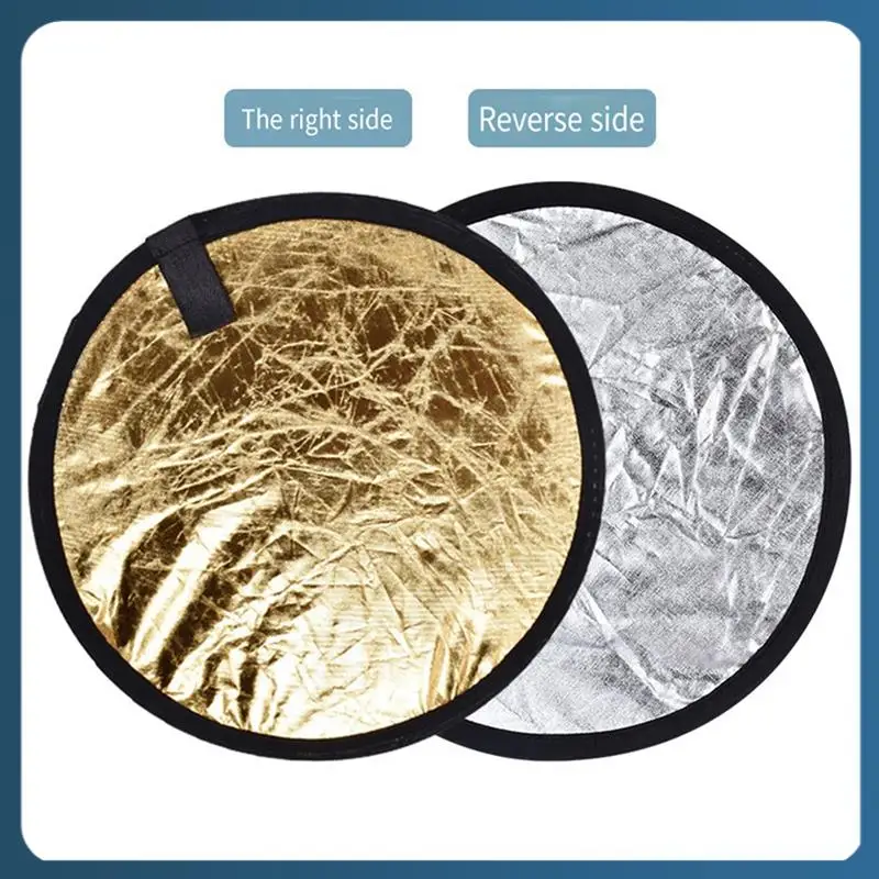 

Рассеиватель света, складной для студийной фотографии, освещения и наружного освещения, 1 шт., серебро + золото