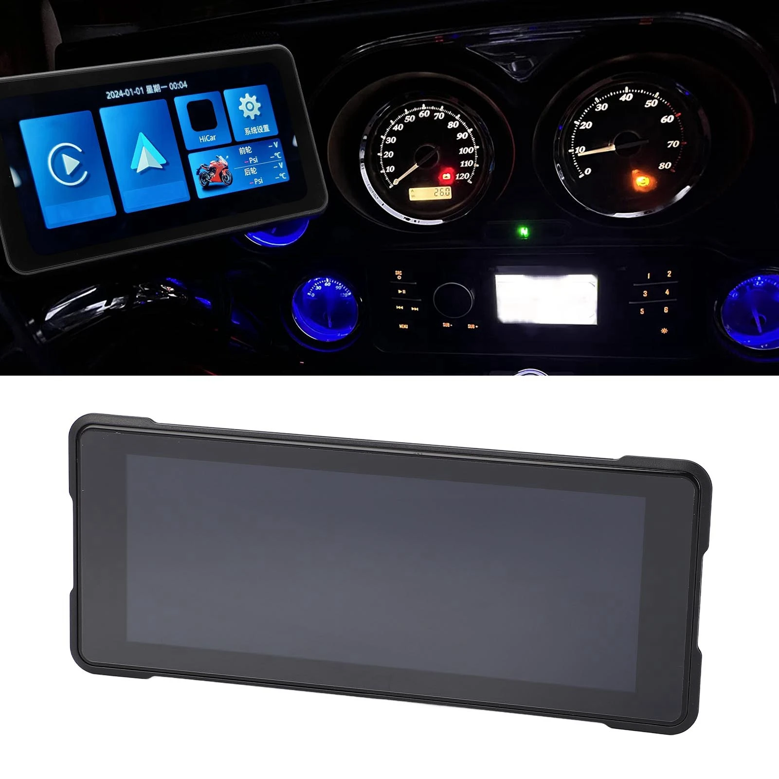 

Мотоциклетный GPS-навигатор, стабильное соединение, высокое разрешение, противоугонный 7-дюймовый экран, велосипедное GPS-устройство для ежедневной езды