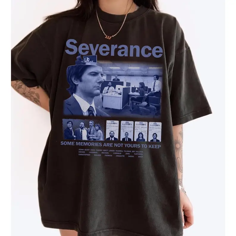 Severance TV Show Graphic Tee, Lumon Industries Vintage T-Shirt, Fan Shirt, Retro Thriller Sci-Fi T-Shirt, Retro 90s Shirt