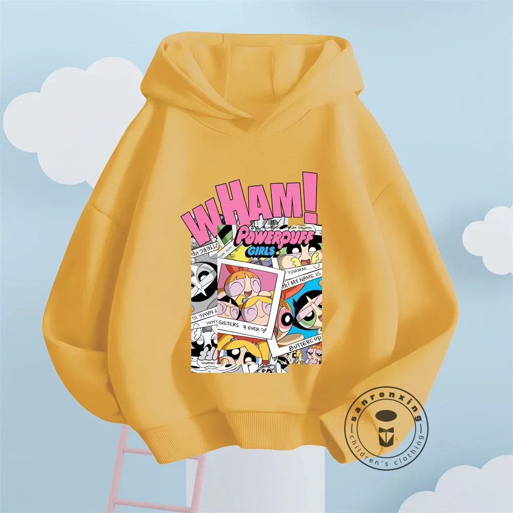 Frozen Hooded Sweater Toddler Girls Clothes The Powerpuff Girls Hoodie Sweatshirt Tops Girl Spring Autumn Hoodies Coat Clothing