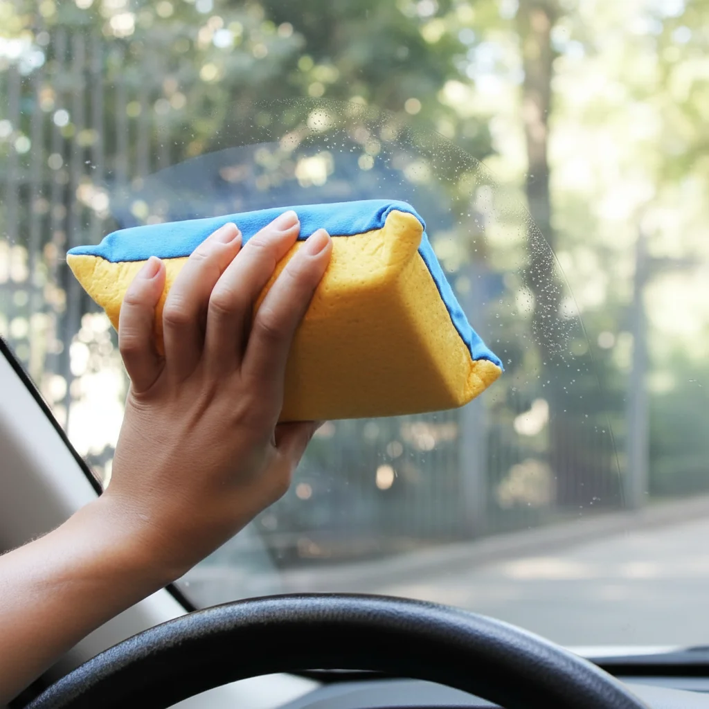 

3 шт. супер впитывающая противозапотевающая губка для автомобильных зеркал, стекло, легко чистится, без следов