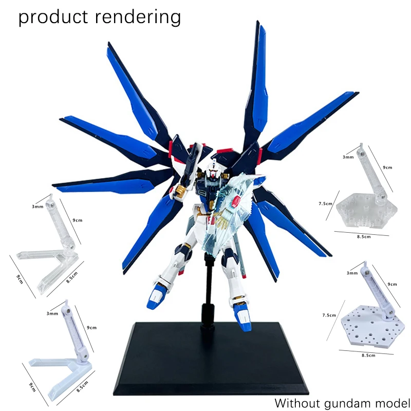 Innovative And Practical Handmade Doll DIY Holder Action Figure Model Base Display Stand Black Bracket For 1/144 HG RG