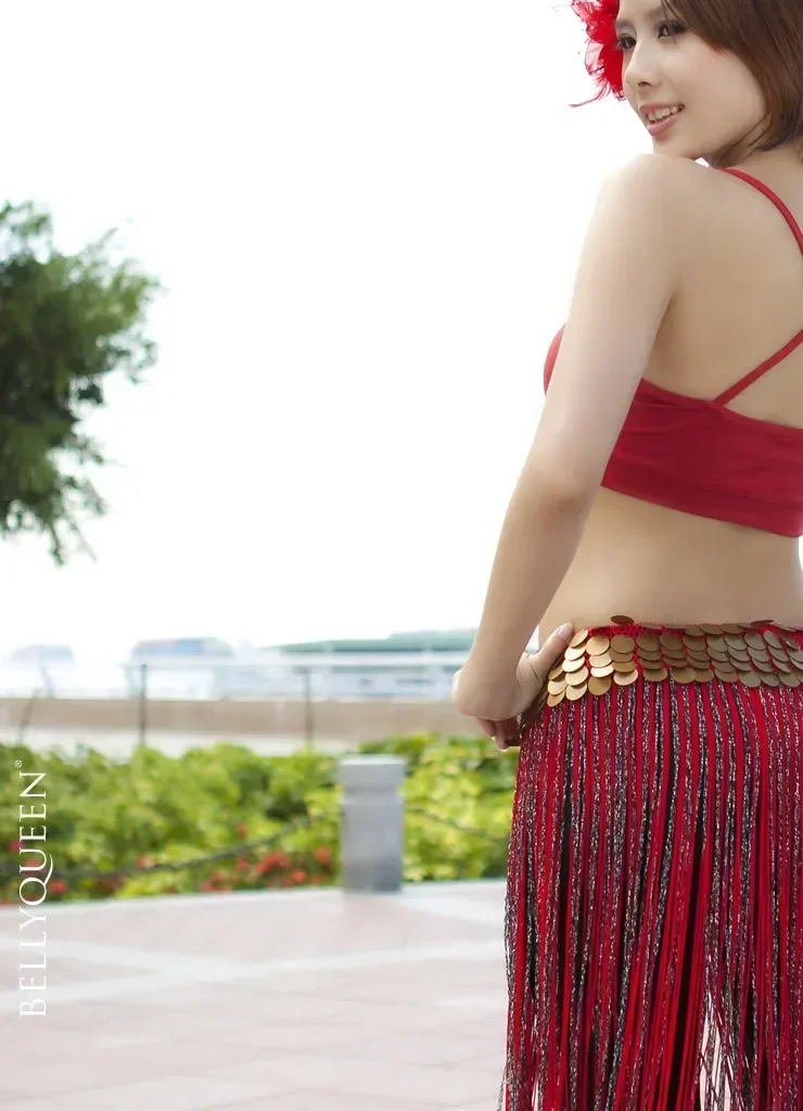 تنورة الرقص الشرقي المثيرة مع شرابة للنساء ، وشاح الورك ، سلسلة رقص الفتيات ، ملابس بالجملة