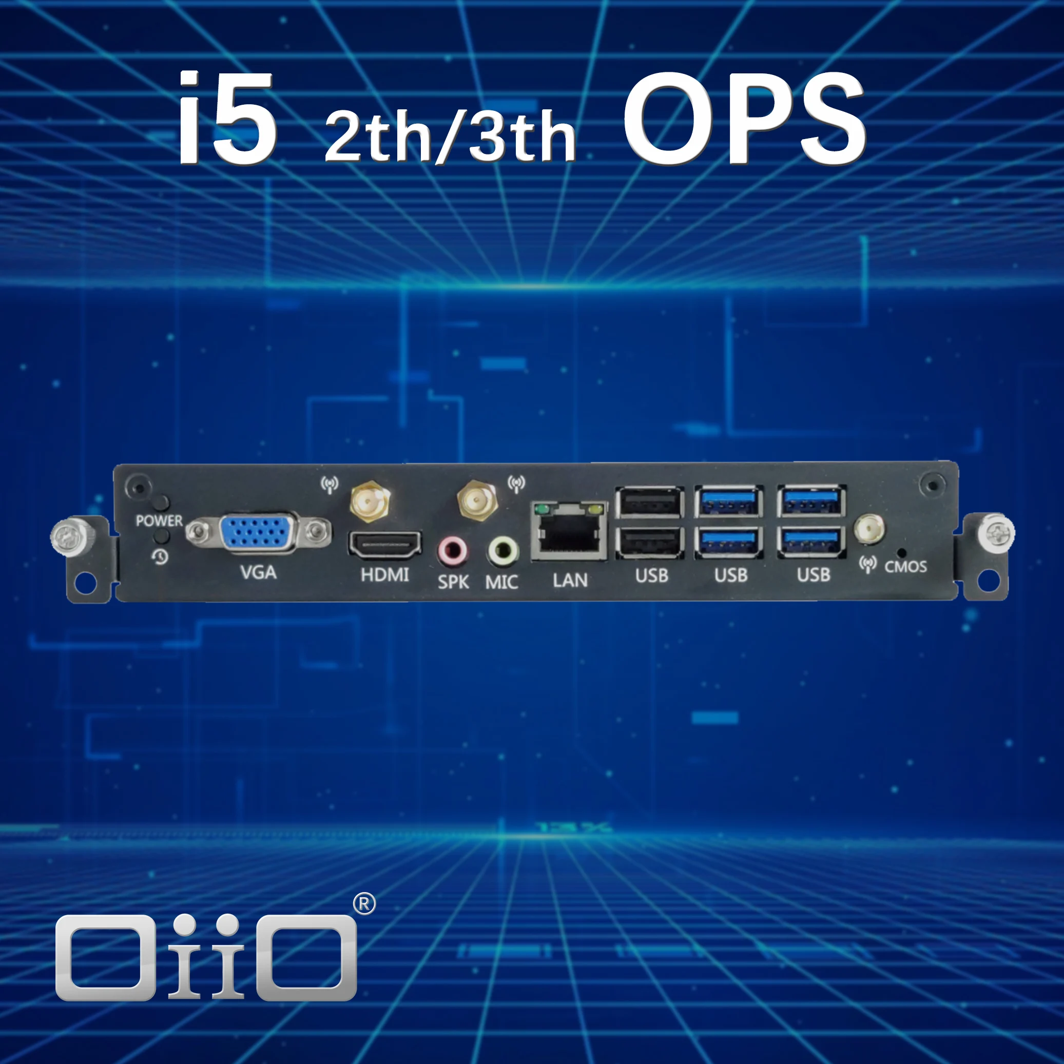 OPS Mini PC i5 2th Computer Intel Core I5-2410MProcessor Windows 11 Pro For Conference Teach Screen Built-in Host Module SSD