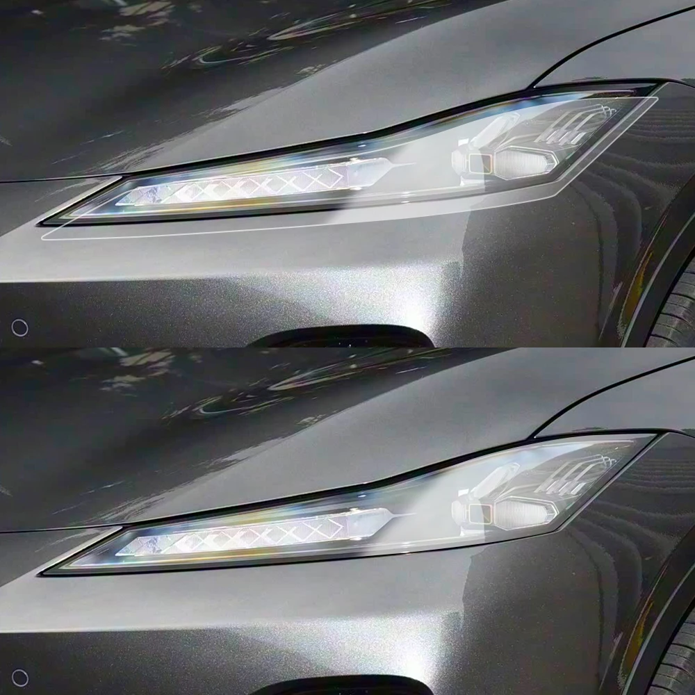For Changan Deepal SL03 S05 S07 Smoke Black Car Headlight Protective Film TPU PPF Pre Cut Anti-Scratch Headlight Vinyl Wrap Film