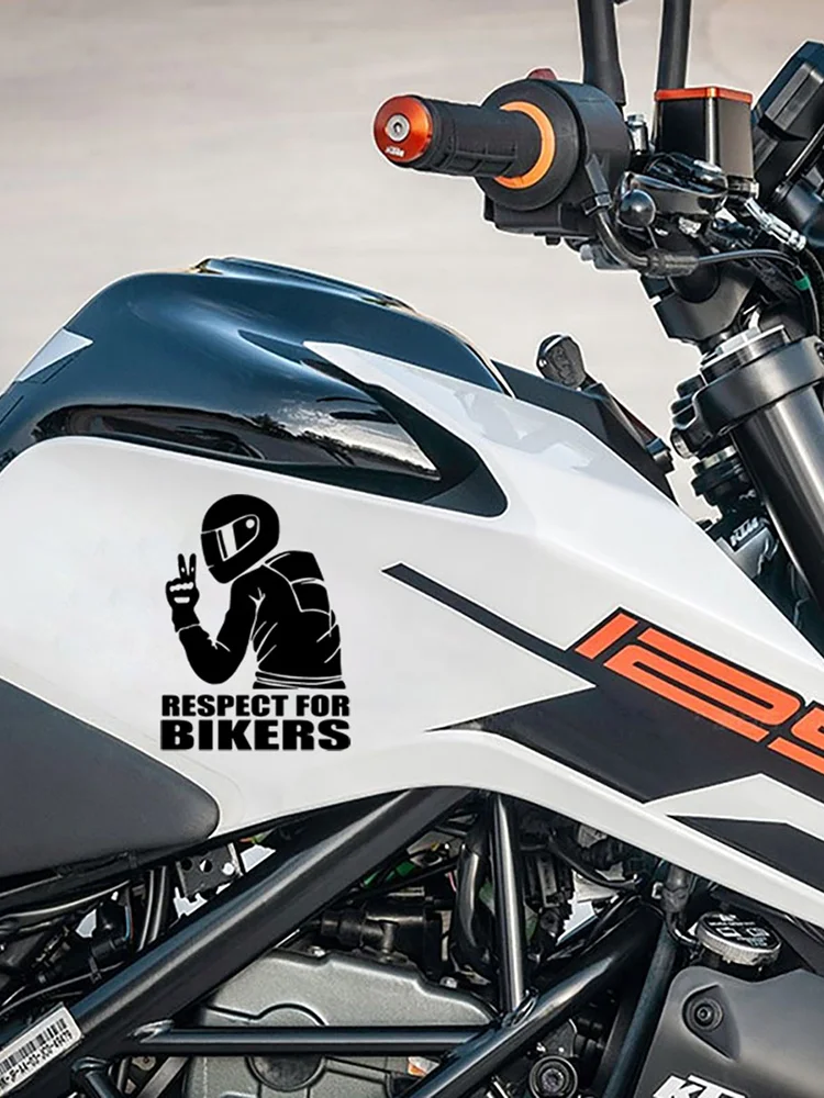 

1pc 15x11CM Respect Biker Sticker For On Car Motorcycle Vinyl 3D Stickers Motorcycle Vinyl 3D Stickers And Decals