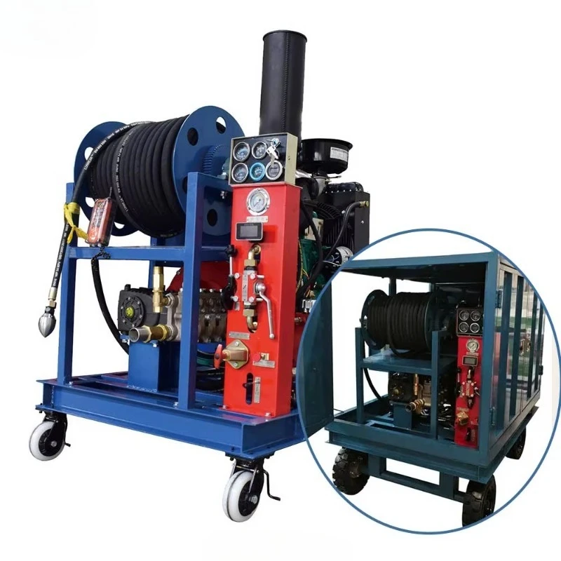 37 HP 200 Bar 84 L Professional heavy duty remote Control High Pressure Sewer Jet Pipe Drain Cleaning Machine