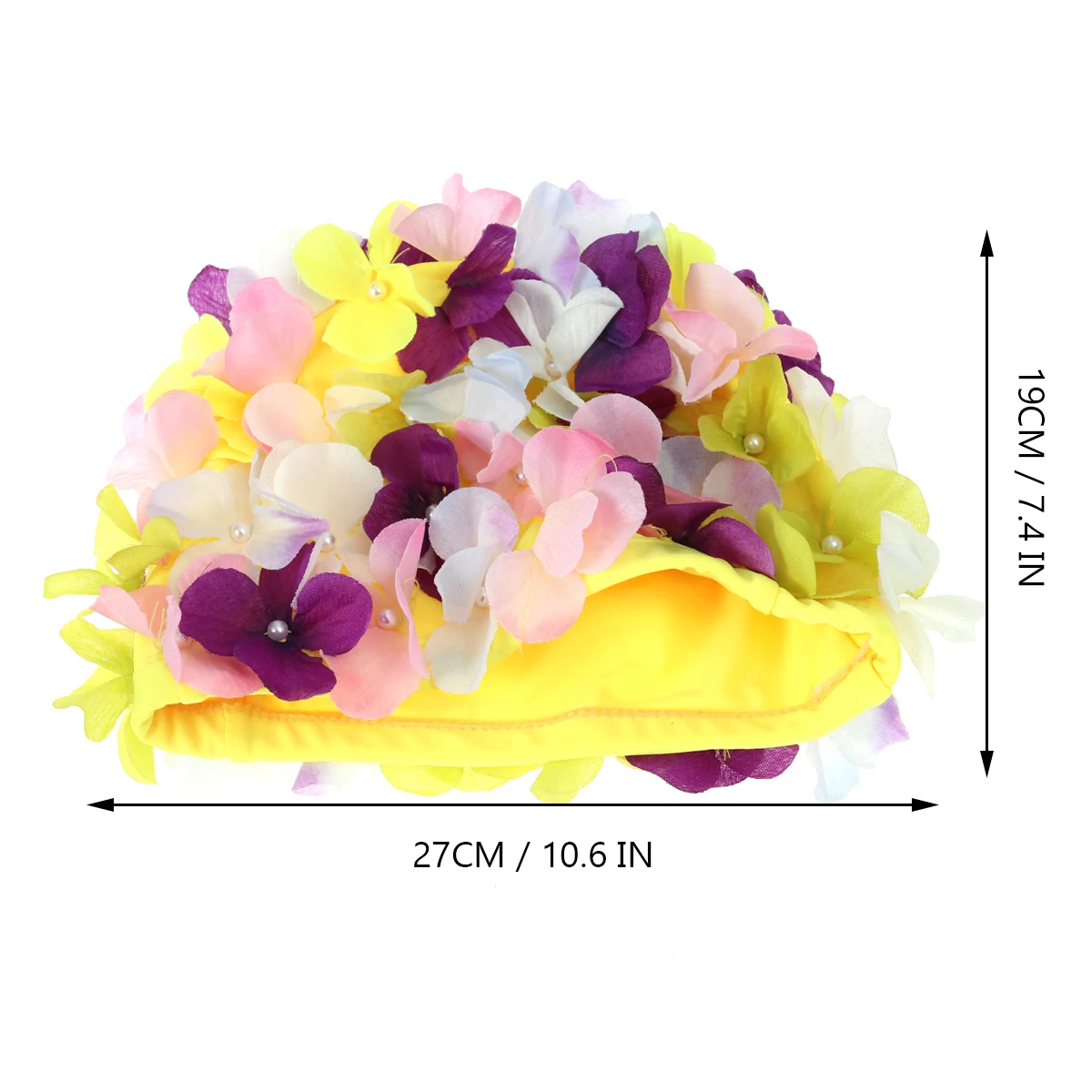 1 قطعة الموضة ثلاثية الأبعاد زهرة البتلة قبعة السباحة للنساء أنيقة قابلة لإعادة الاستخدام المضادة للانزلاق قبعة السباحة حماية الشعر والأذنين الراحة صالح