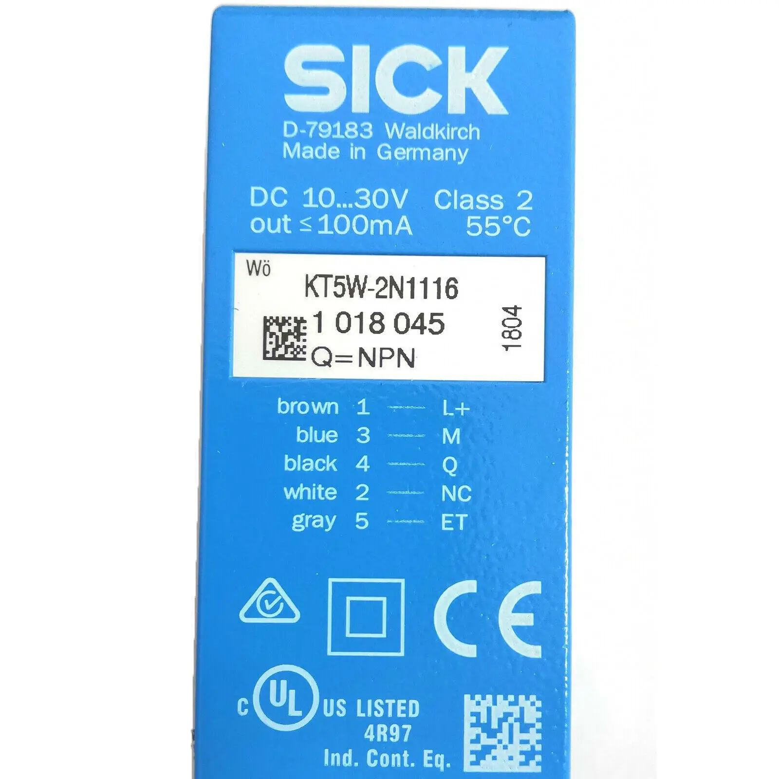 Imagem -06 - Color Sensor Kt5w-2n1116 Npn Control Sensores Novo 1pc Sick-kt5w2n1116