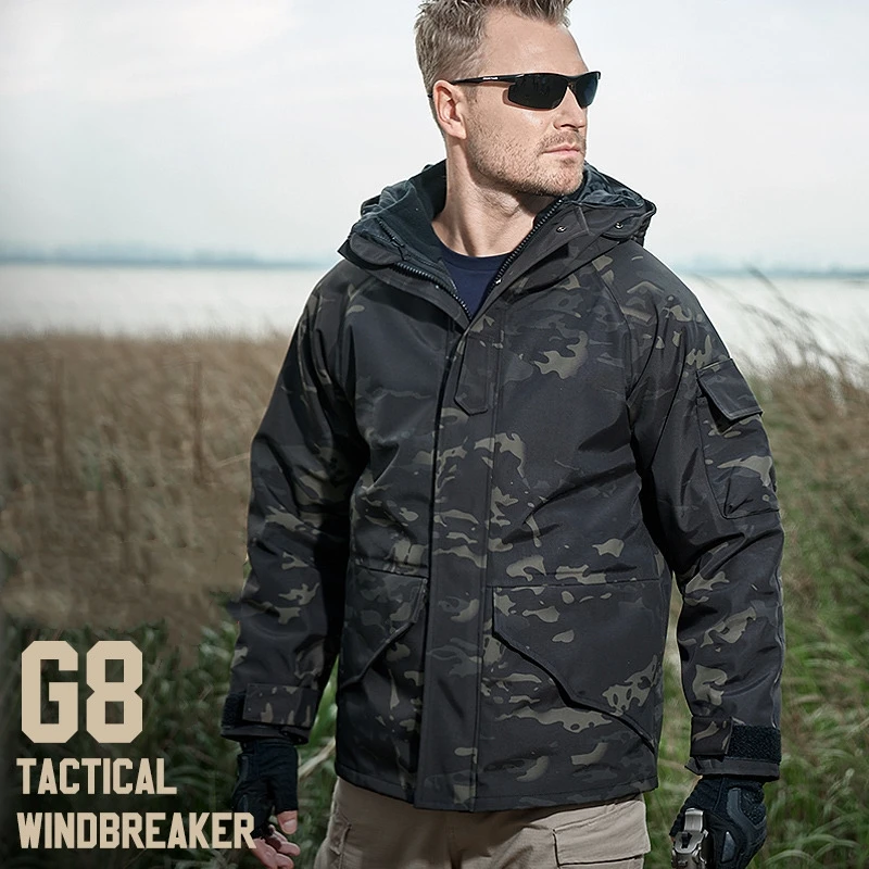 

Winter Warm G8 Tactical Jacket Military Windbreaker Coat Men Outdoor 3in1 Thermal Waterproof Hiking Fleece Jacket Male Work Coat