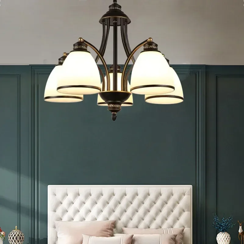 

Atmosphere Chandelier Simple Living Room Lamp Modern Bedroom Dining Room Lamp Nordic Home Retro Lamp Lighting