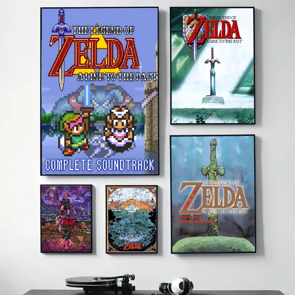 1pc Zelda A-A Link To The Past Poster HD Posters Home Room Bar Cafe Decor Art Wall Painting Picture