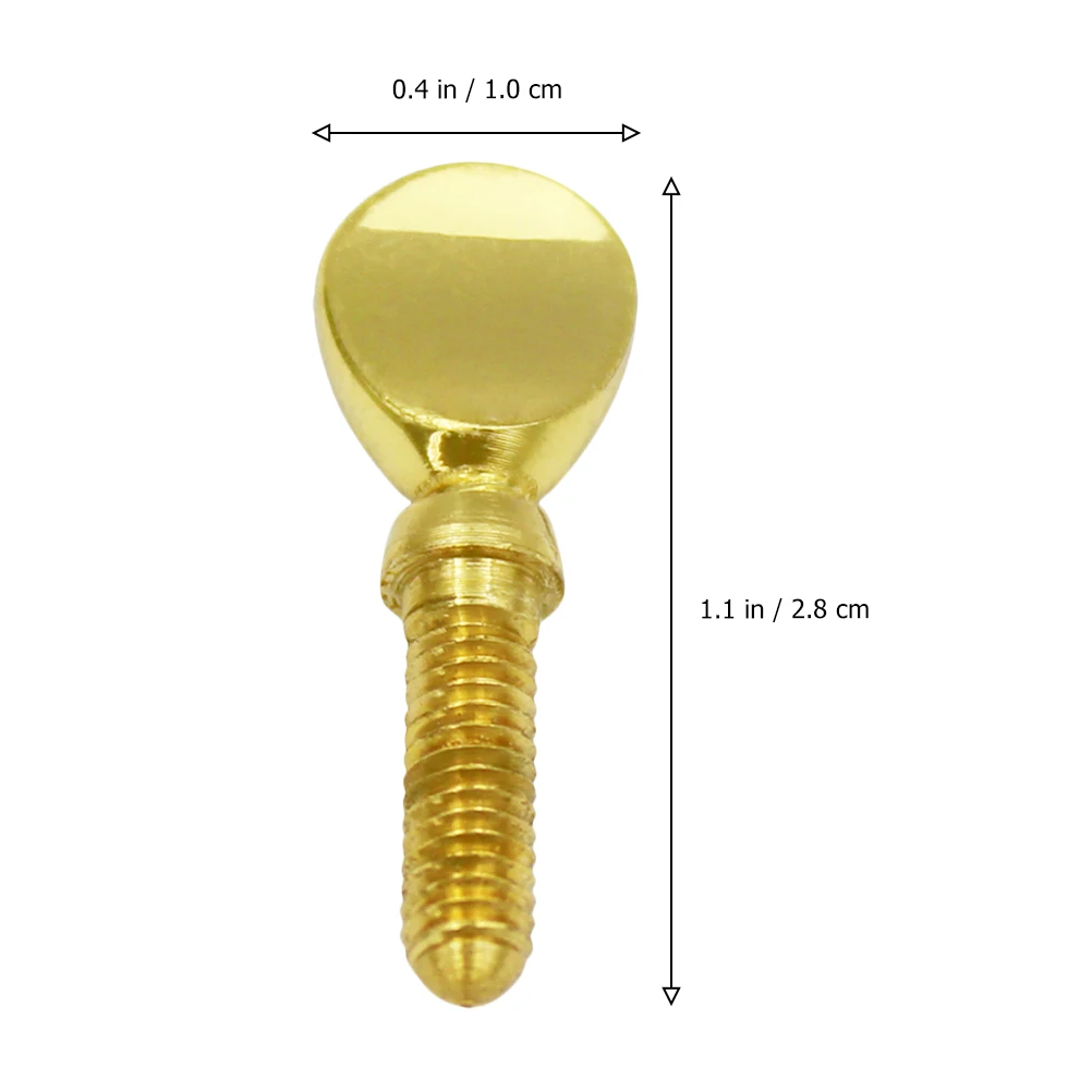 

3 Pcs Saxophone Neck Screw Golden Accessory Replacement Part Useful Creative Musical Instrument Bend