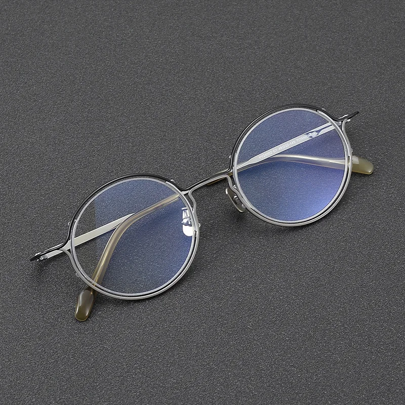 

Мужские очки в титановой оправе, овальные очки ручной работы по рецепту YY24002, очки для чтения с защитой от синего света для женщин, близорукость Gafas