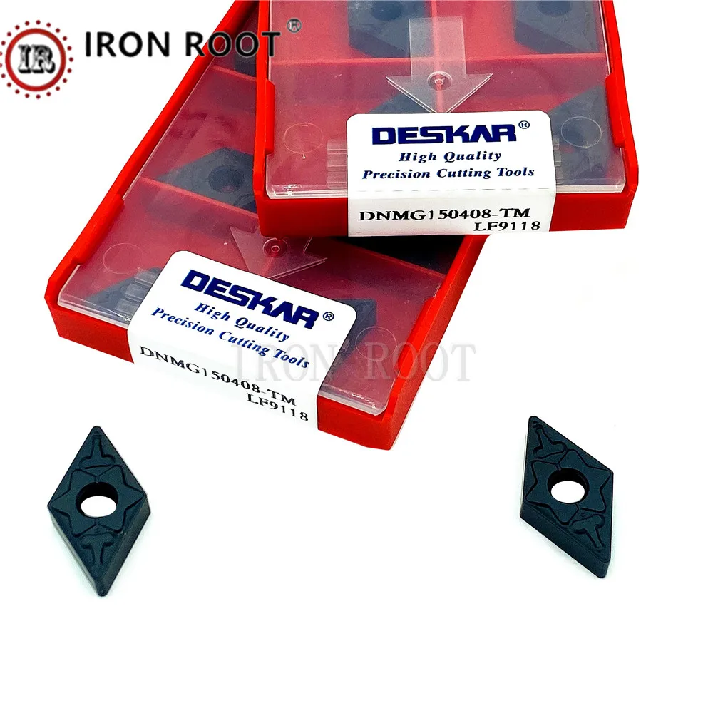 DESKAR DNMG150404 DNMG150408  -TM LF9118 Carbide Insert CNC Metal Machining External Turning Tool for MDJNR/L ToolHolde