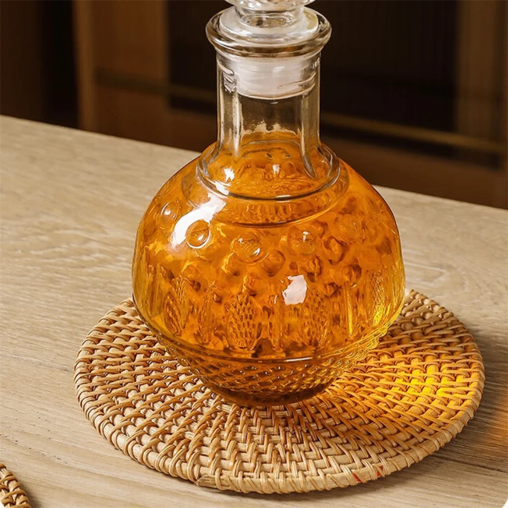 Round Natural Rattan Cup Mat Hot Pad Hand Woven Hot Insulation Placemats Table Padding Kitchen Decoration Accessories hot-sale