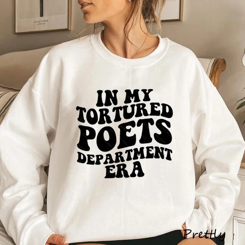 In My Tortured Poets Department Era Music Sweashirt Women Men Causal Pullover Women\'s Hoodie Long Sleeve TS11 Print Sweatshirts