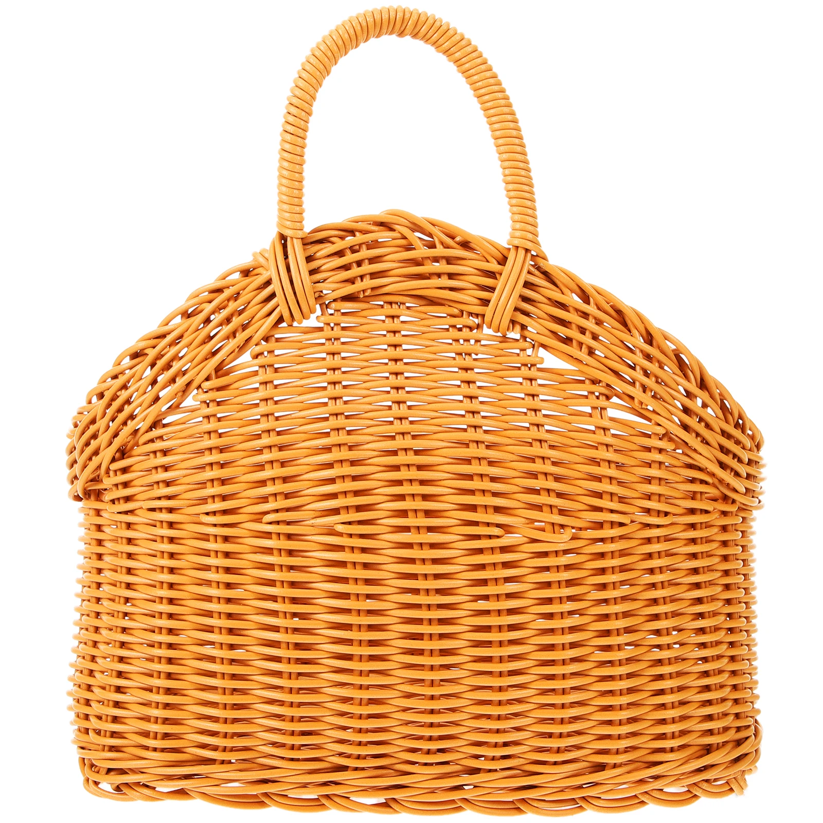 

Kitchen Woven Basket Large Capacity Plastic Braided Storage Baskets Wall Hanging Vegetable Ginger Cardigan Color Big Size