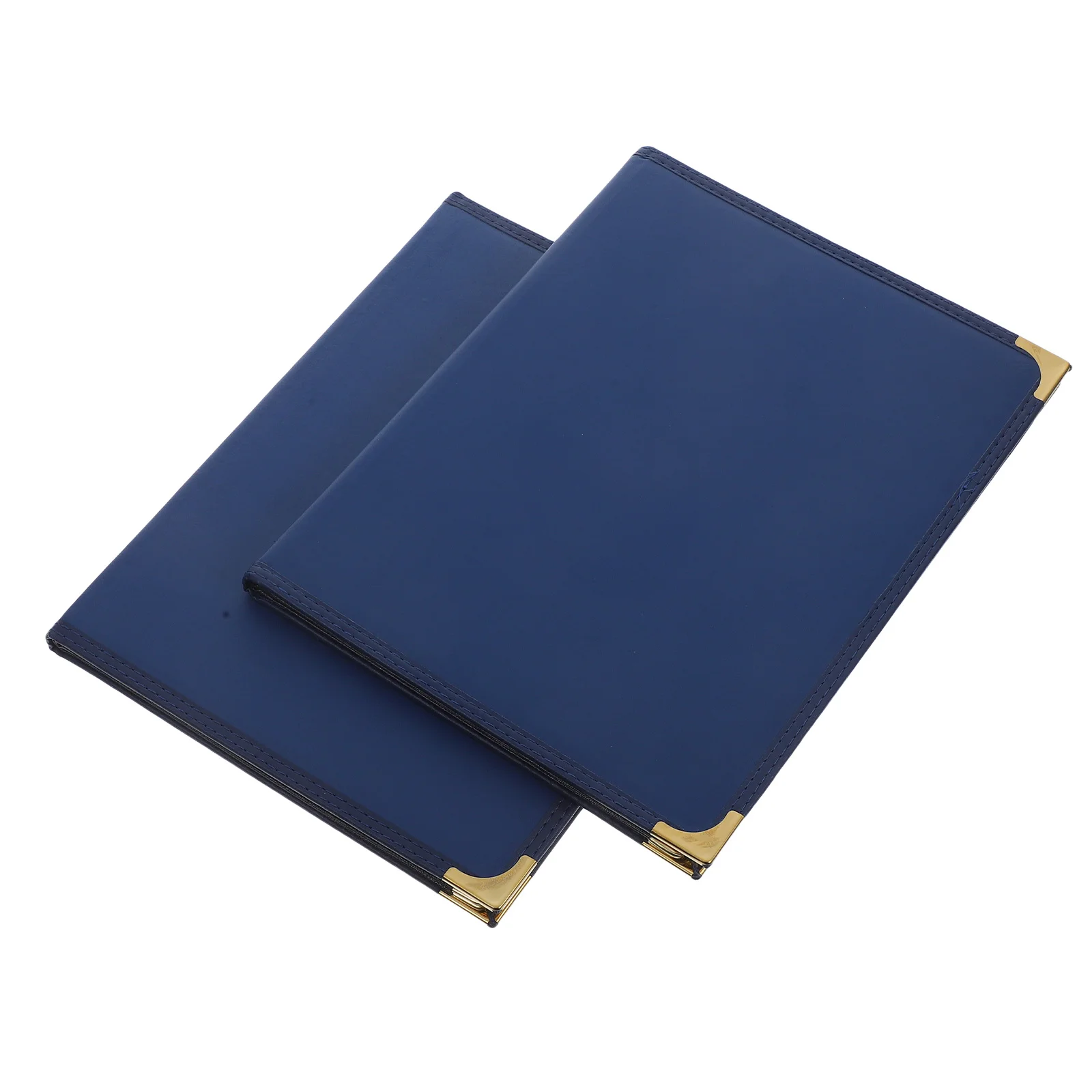 

2Pcs Menu Covers Clear Faux Restaurant Menu Holder Transparent Sleeves Bar Cafe Book Food List Folder Clear Book Covers