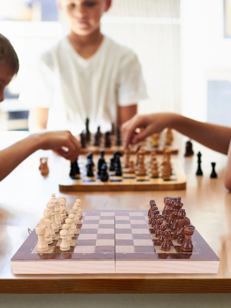 لا سامة 29x29 سنتيمتر 3 في 1 الشطرنج المختنقون لعبة الطاولة تطوير التفكير الاستراتيجي الشطرنج مجموعة خشبية لعبة المجلس الخشبي للأطفال البالغين