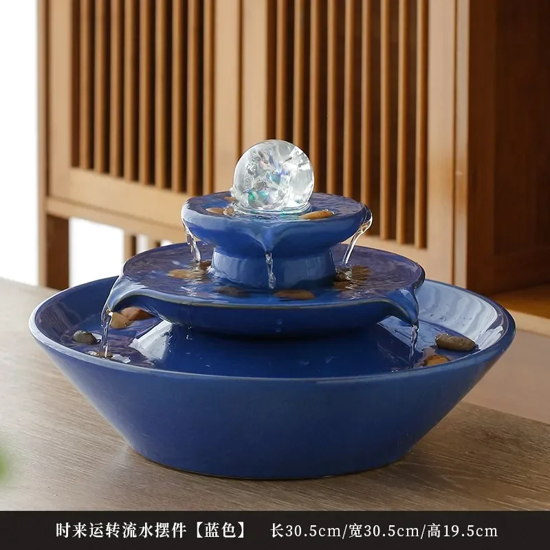 

Fengshui Wheel, Treasure Bowl, Flowing Water Fountain, Lucky Cat Ceramic, Front Desk, Living Room, Office Desktop, Opening Gift