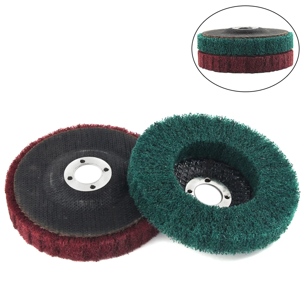 

1Pc 100x15mm Grinding Disc Polishing Wheel Grinder Wheel Disc 180 Grain Nylon Fiber Brushing Wheels For 16mm Angle Grinder Parts