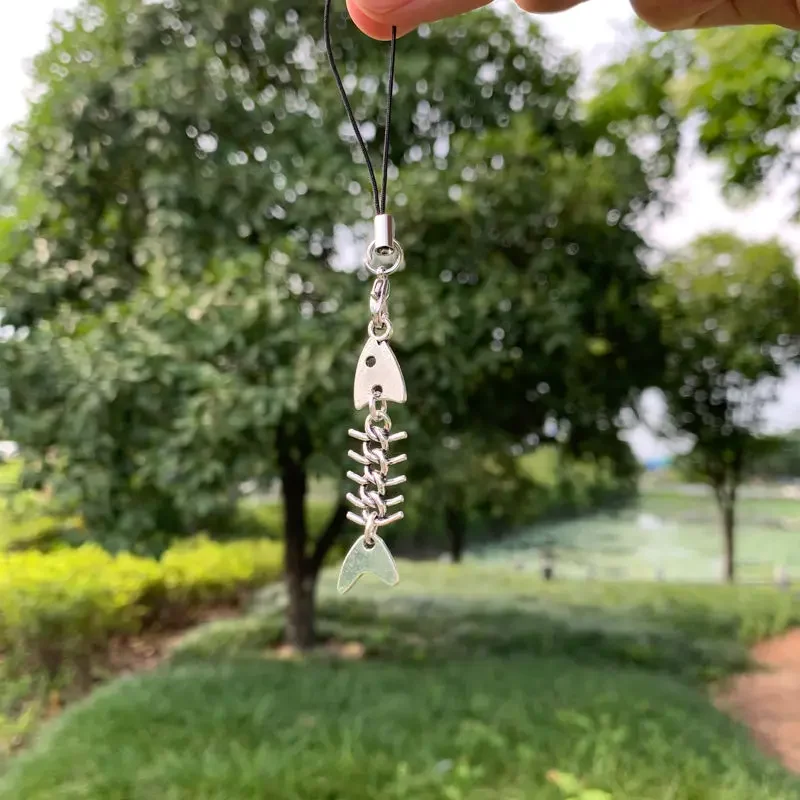 Оригинальный ремешок для мобильного телефона с рыбой для iPhone, Samsung, Huawei, аксессуары, милые кавайные крутые чехлы-брелки