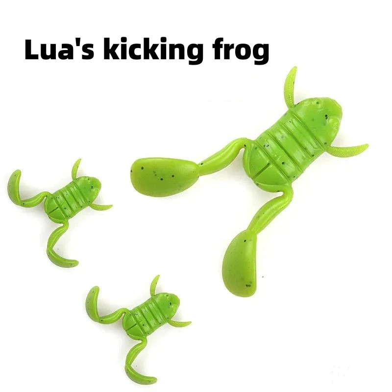 Luya Pedal Frog 5g Floating Frog Luya Fake Bait 3D Simulated Thunder Frog Soft Bait for Snakehead Fish