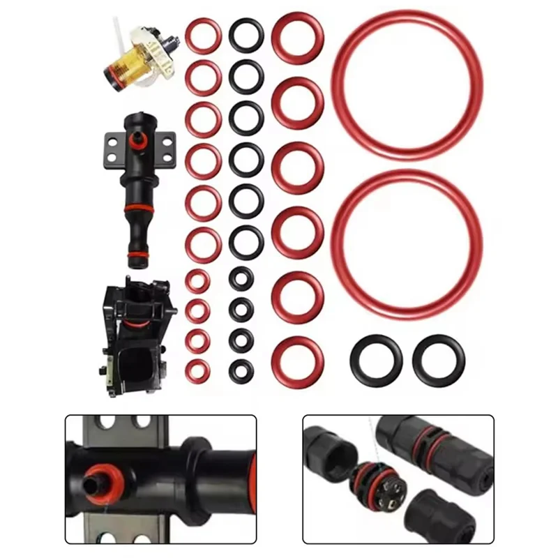 A69T القهوة O-حلقة الختم O-حلقة صيانة 40 قطعة استبدال مجموعة لدعم صمام صمام البخار منفذ صمام ل SAECO Compati #4