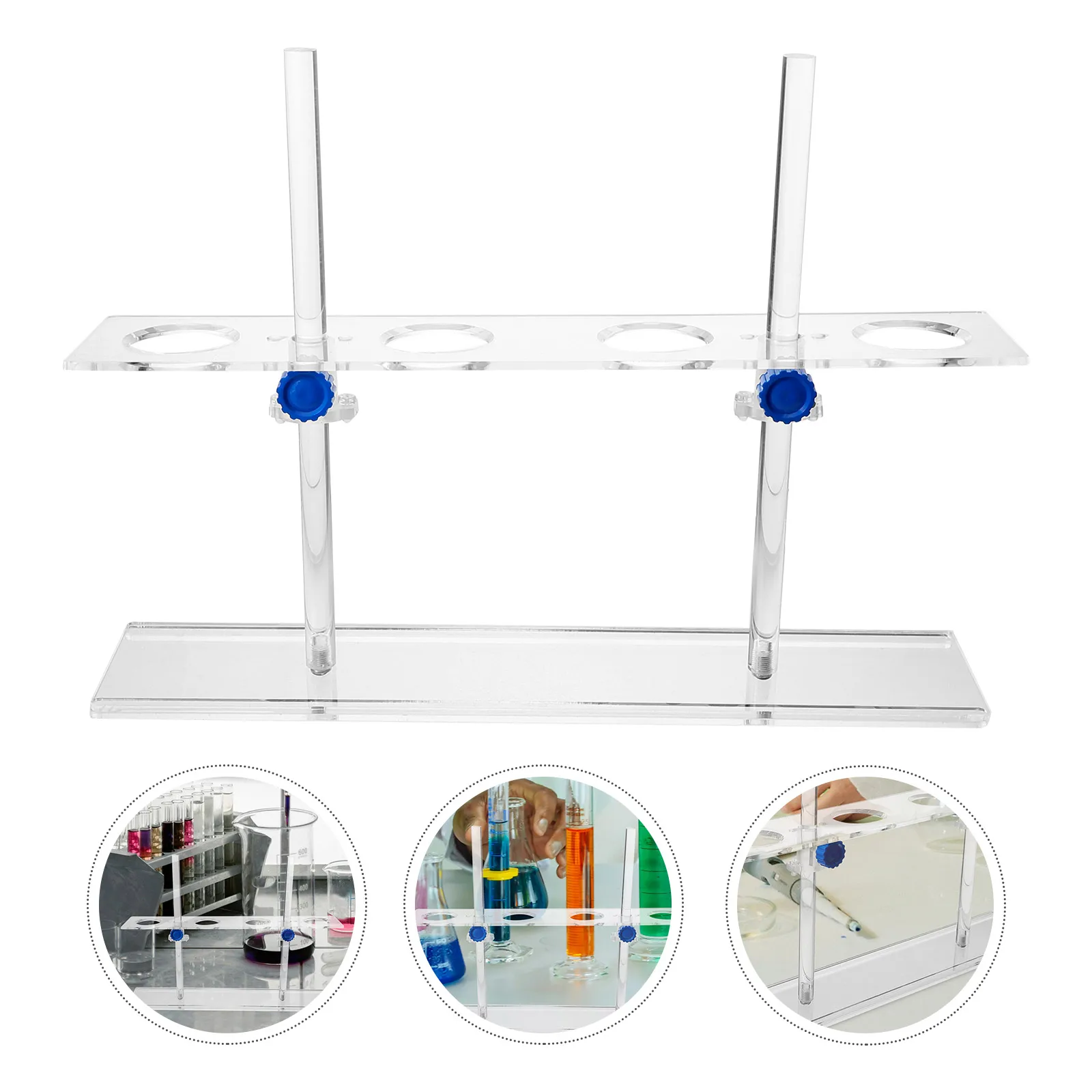 

Adjustable Height 4 Hole Funnel Stand Holder Laboratory Support Rack Chemistry Experiment Tool Lab Supplies Funnel