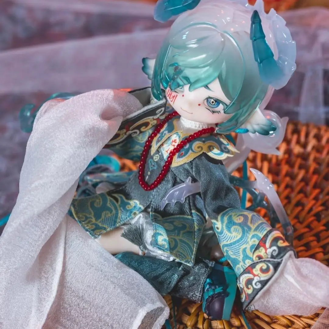 متوفر في المخزون صندوق بيني الأصلي X تمثال أنيمي الحفلة الخضراء ألعاب عصرية حلي سطح المكتب الجماعية دمية لطيفة هدية الهالوين