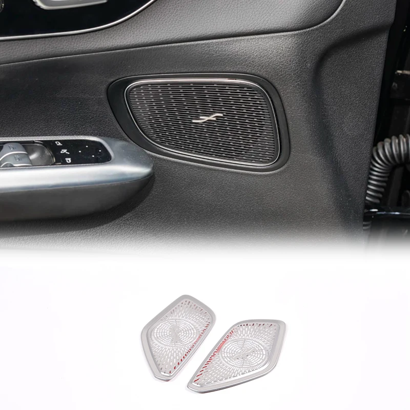 [Ready Stock] For Mercedes X253 2023 Door Speaker Grill Cover Stainless Steel