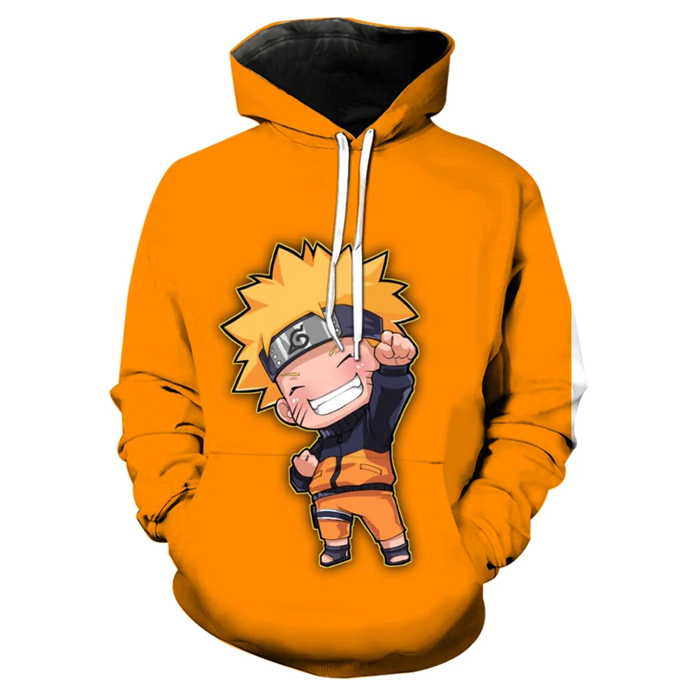 New Naruto Cosplay Anime Men's Hoodie 3D Printed Naruto Pattern Pullover Fashion Street Style Hip Hop Casual Men's Sweatshirt