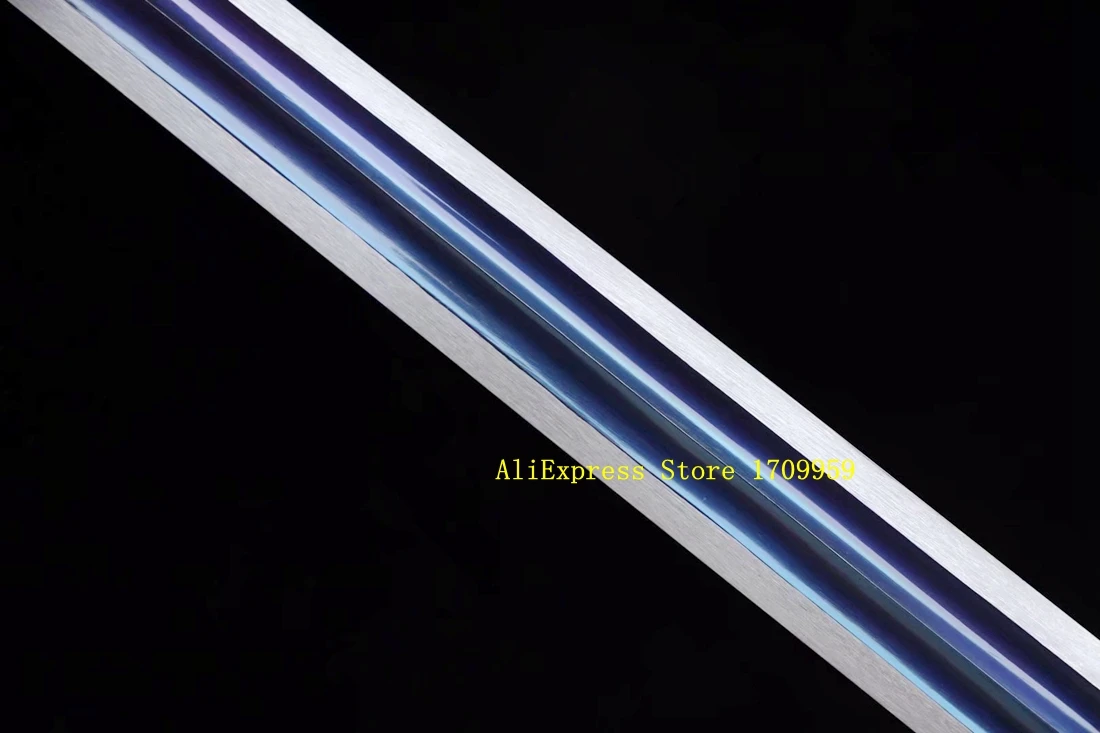 Red Wood Chinese Martial Arts TaiChi Peony Sword Blue High Carbon Steel Blade Full Tang KungFu WuShu Tai Ji Functional Dao Jian view 5