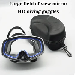 Adult professional diving mask swimming goggles, anti-fog diving goggles, half snorkel mask, snorkeling goggles equipment