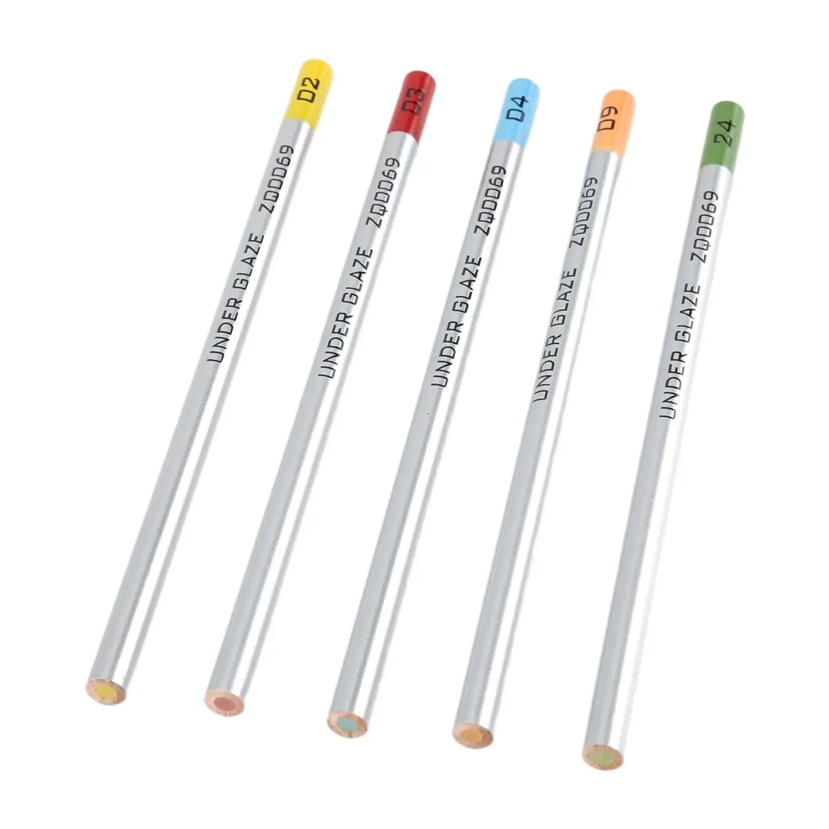 【HOT N07R】 5Pcs Underglaze Pencils for Pottery for Decorating Fused Glass and Under Glaze Ceramics A