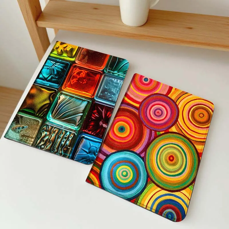

Art colored square circle Gift Tablet Case For Apple iPad Air Pro mini 1 2 3 4 5 6 7 8 9 11 M2 M3 M5 M4 5th 6th 7th 10th 11th