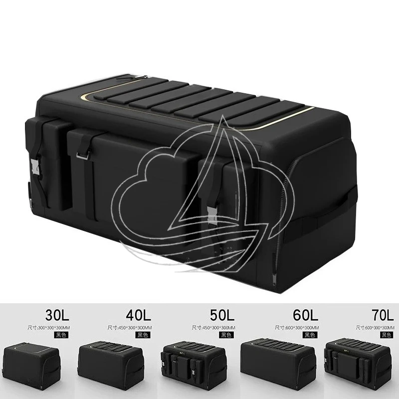 

Multifunctional Car Storage Box 30L-70L, Oxford Foldable Design, Portable Emergency Bag for Vehicle Tool & Luggage Organizing