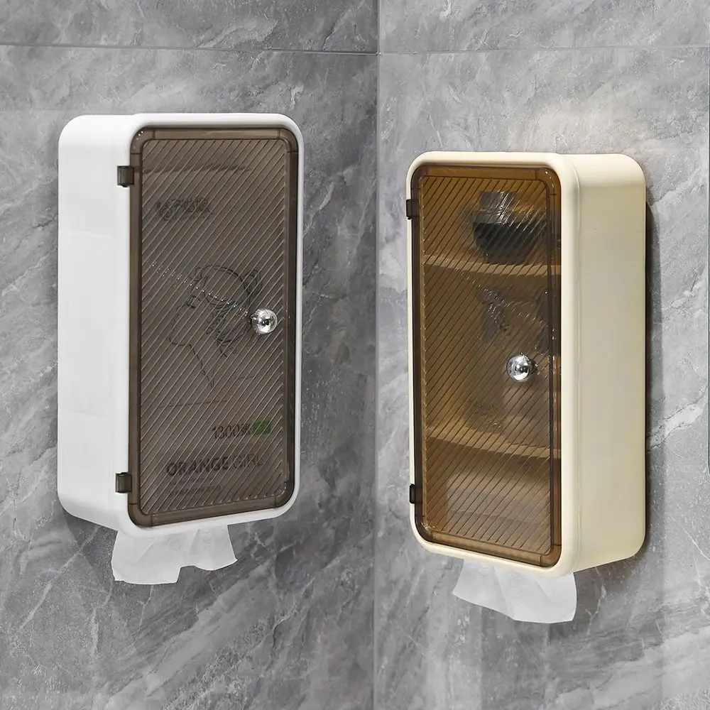 

Пластиковая коробка для хранения косметики, настенная, большая емкость, выдвижная коробка для салфеток, пылезащитная, водонепроницаемая, коробка для бумажных полотенец, кухня