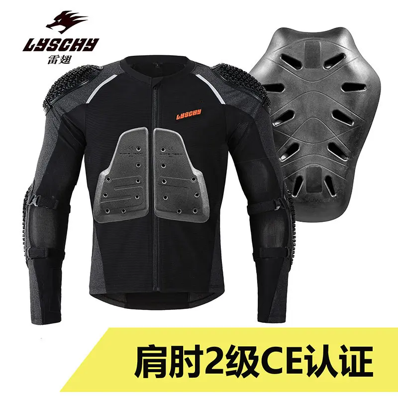 

LYSCHY Motorcycle Jacket Full Body Protection Soft Armor Motorbike Jacket Men Women Summer Breathable Motocross Armor Clothing