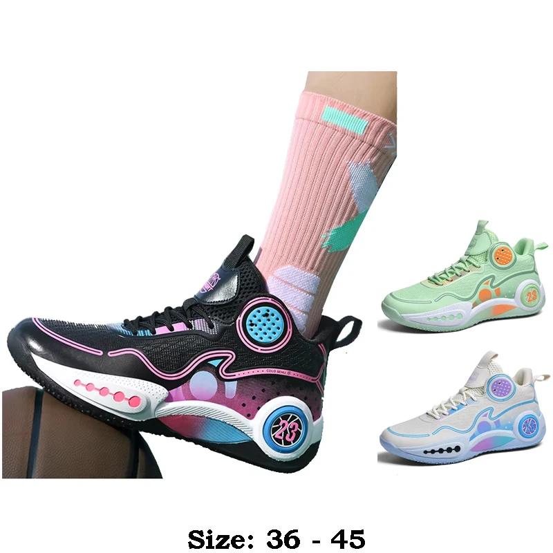 

Высококачественная повседневная спортивная обувь в горошек для мужчин, новинка 2025 года, размер 36 37 45, уличные баскетбольные кроссовки для бега, черные, синие