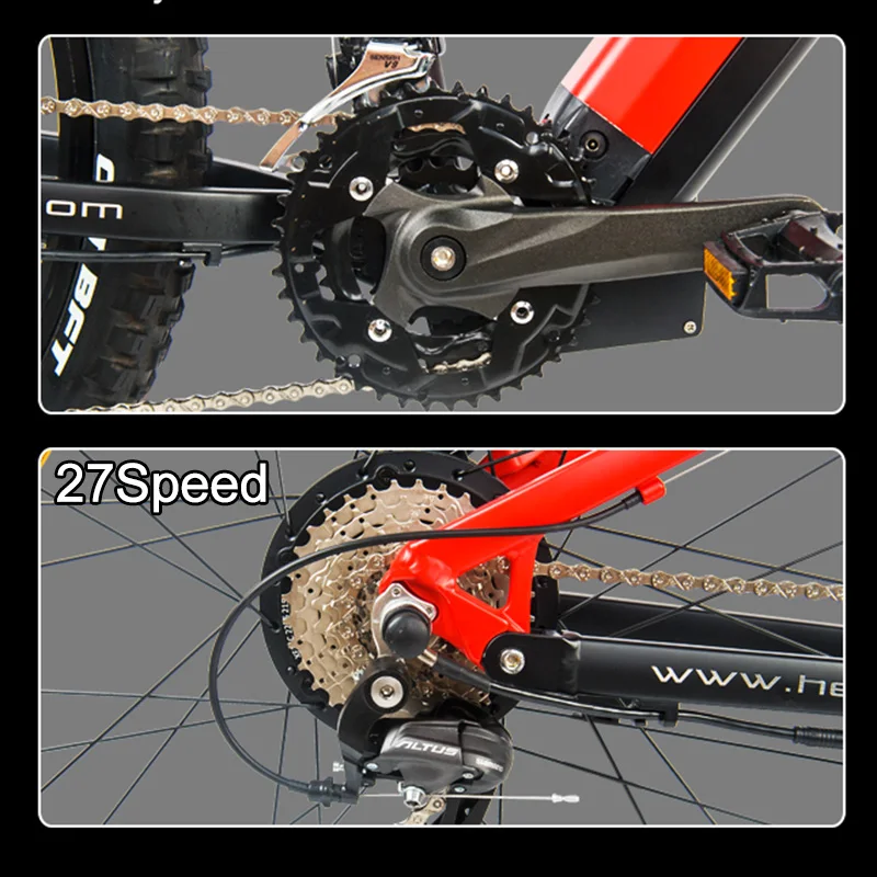 HEDA دراجة جبلية كهربائية TX19 29 "الشحن البولندية امتصاص الصدمات الفرامل الهيدروليكية 27 الذيل #5