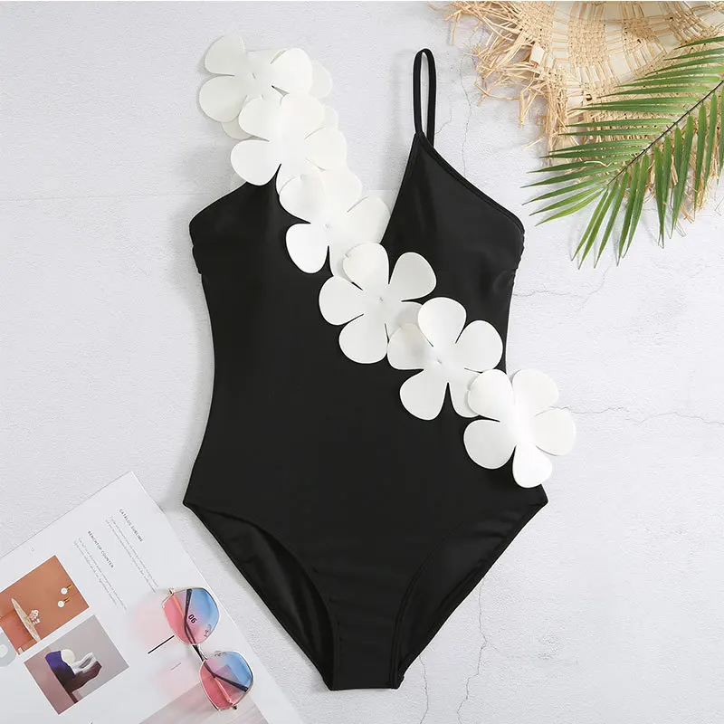 Cover Up Belly One Piece Swimsuit Solid Color Backless Sexy Dress Set High Waist Women's Swimwear 2023 Luxury for Beach Vacation